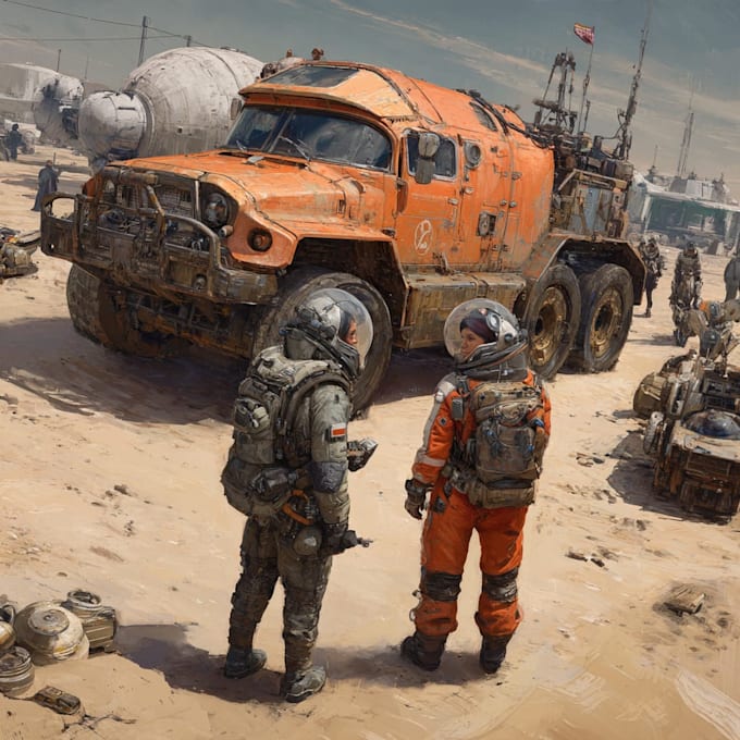 draw sci fi illustration and sci fi art