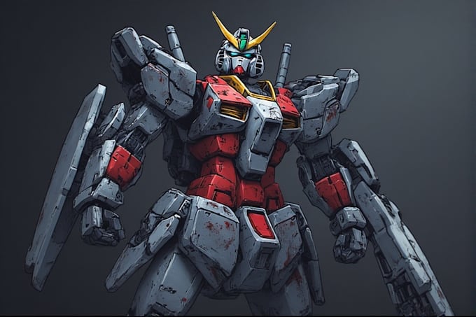draw gundam, transformer, robot, armor, mecha
