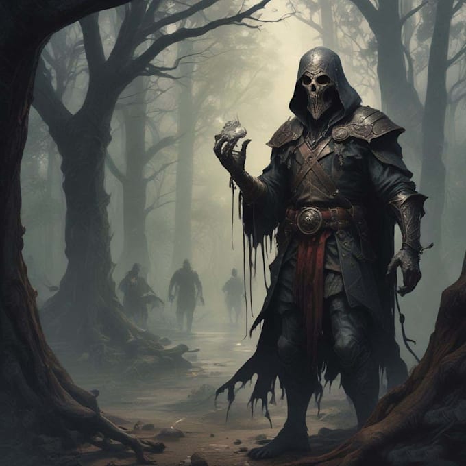 make your artwork or spooky horror style