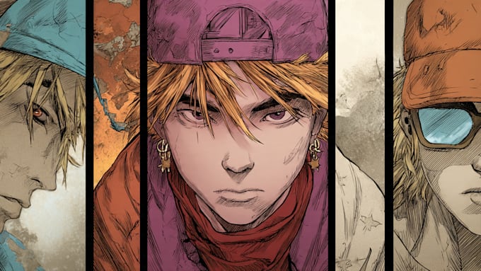 drawing comic with manga style