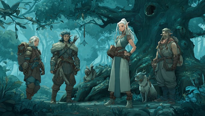 draw your dnd party