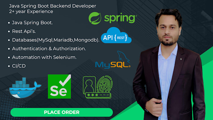 develop secure and scalable java spring boot backend apis
