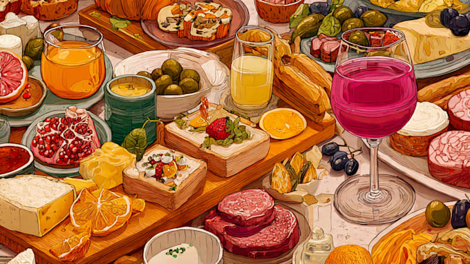 do food and drink illustration