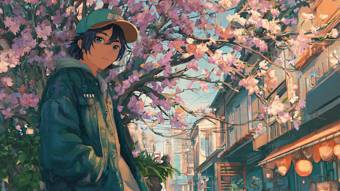 draw vtuber background in anime style
