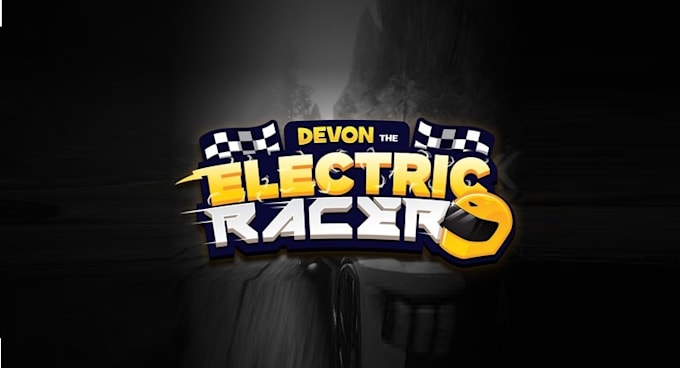 design modern fun racing video game logo