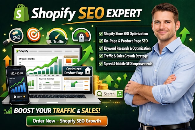 do shopify store seo optimize website to increase organic sales traffic growth