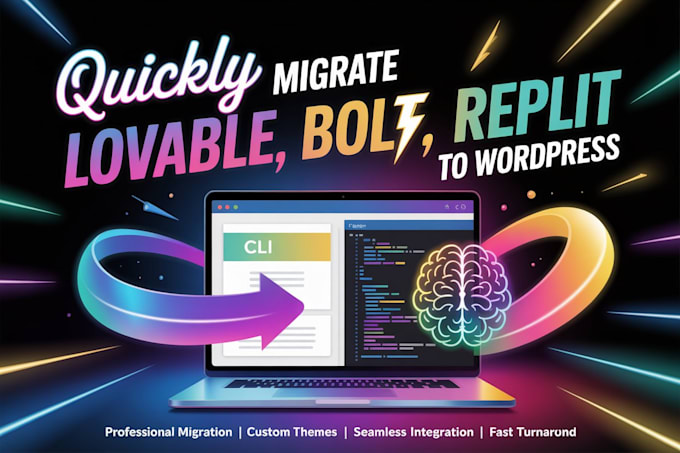 quickly migrate lovable ai, bolt, base44 to wordpress website exactly