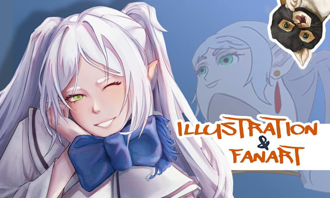 Draw fanart and illustration for oc, anime, portrait, or anything by ...
