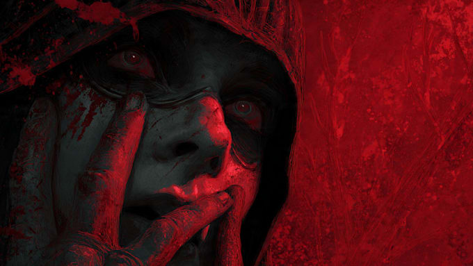 realistic dark fantasy and horror illustration