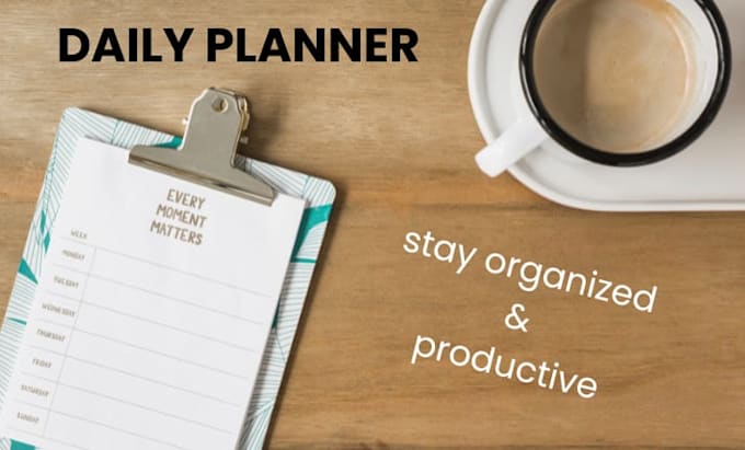 provide a clean printable daily planner PDF