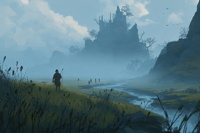 design unique game concept art in a professional style