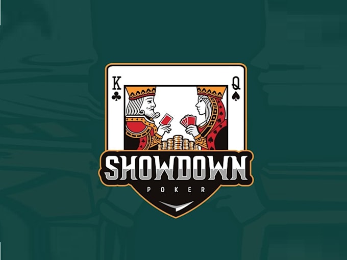 create creative modern logo for showdown poker