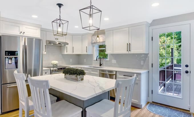 create 3d kitchen rendering, bathroom remodel, home renovation and room design