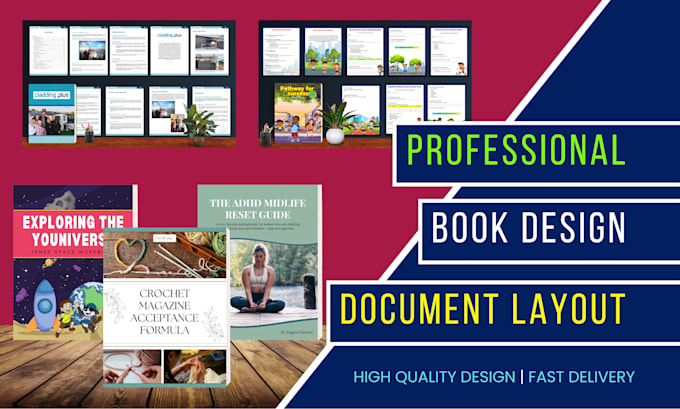 design a professional book and document layout