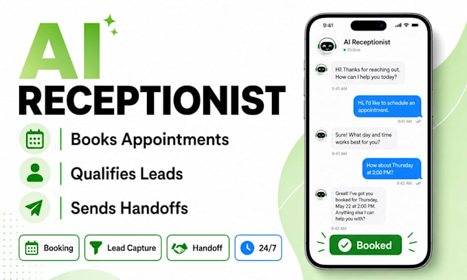 build an ai receptionist that books appointments and qualifies leads