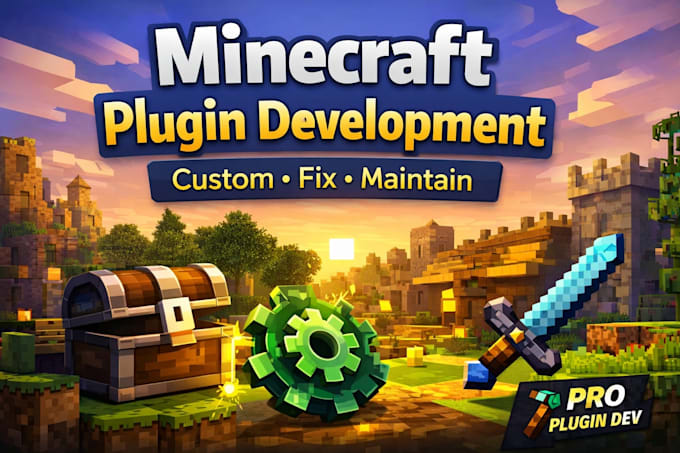 create, fix and maintain custom minecraft plugins