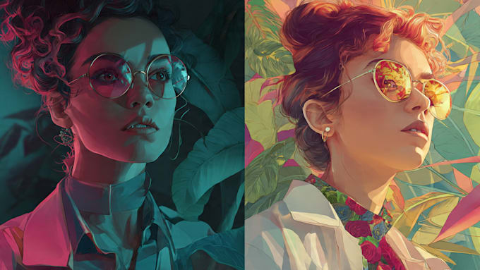 draw custom digital art illustrations