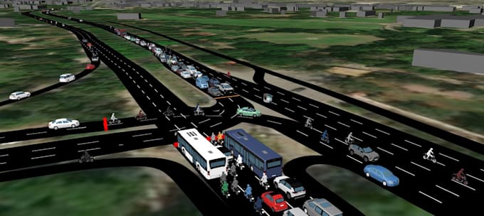 simulate traffic models using ptv vissim