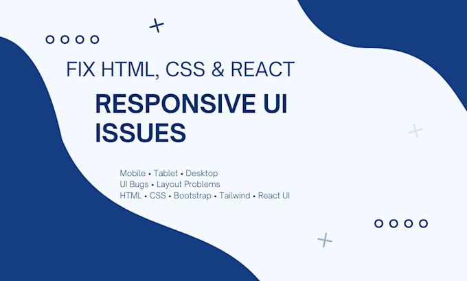 fix HTML CSS responsive issues and react UI bugs