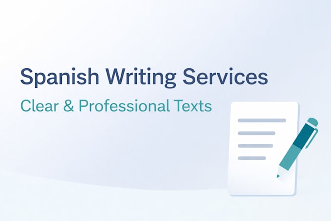 write clear and professional texts in spanish