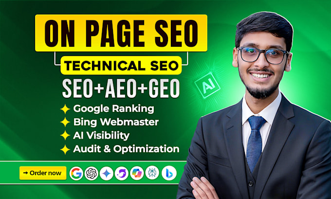 do on page seo and technical optimization for google, bing and ai search ranking