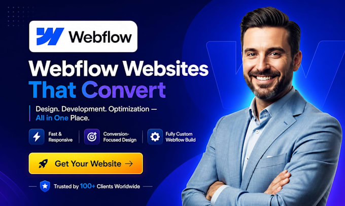 develop a professional webflow website