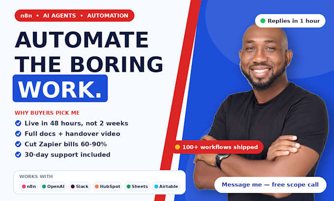 fix n8n automation, n8n ai agent, ai automation, custom n8n workflow automation