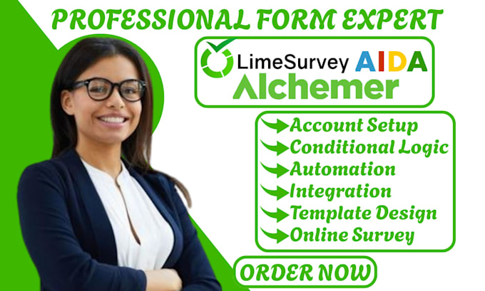 setup alchemer limesurvey outgrow aida forms surveymonkey gravity automation