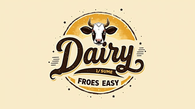 make different dairy farm logo