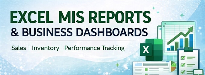 create excel mis reports and inventory tracking dashboard