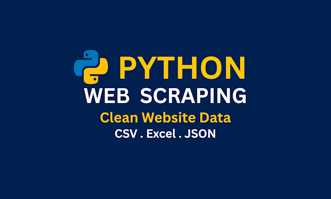 scrape a website using python