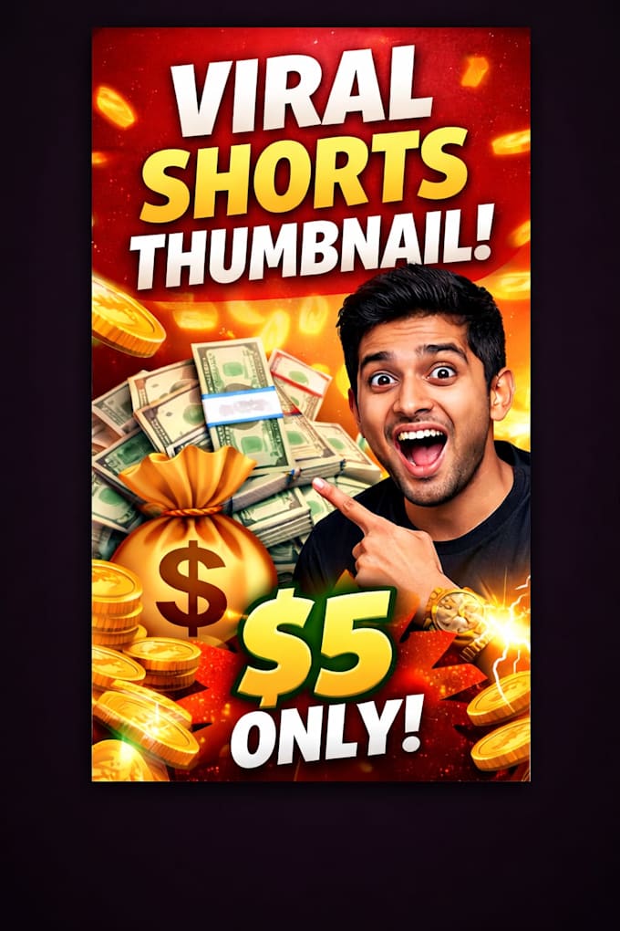 design viral youtube shorts thumbnail as your preference
