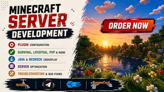 create and customize a minecraft java server with plugins