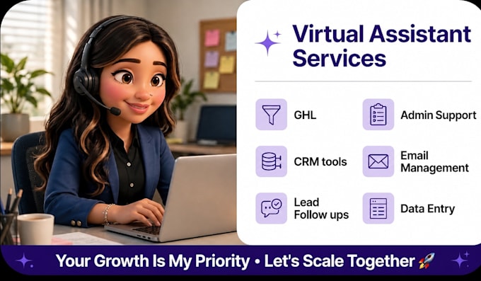 be virtual assistant handling CRM tools, lead follow ups, admin tasks