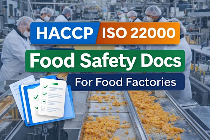 prepare haccp and food safety documents for your food business
