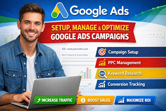 setup and manage google ads ppc campaigns for shopping ads