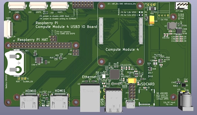Diseñar diseño de pcb, esquemas y archivos gerber usando kicad