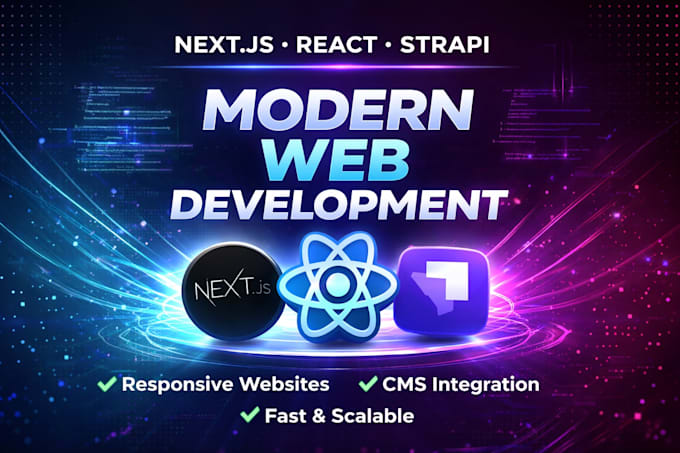 develop fast nextjs react web app with strapi cms