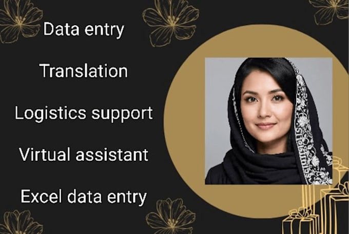 do data entry, translation and logo design professionally