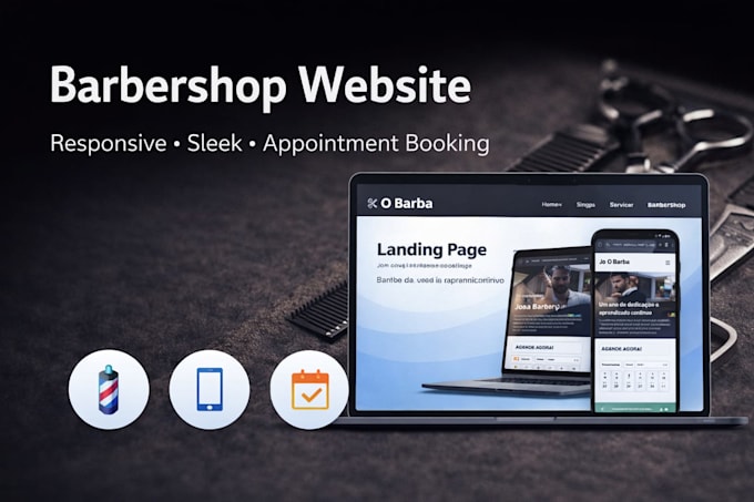 create a professional responsive website or landing page