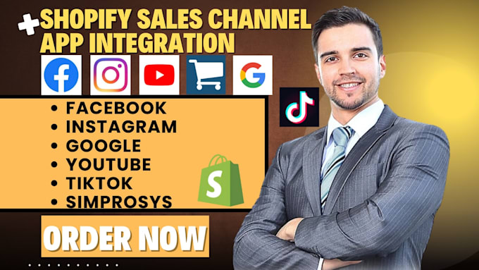 Setup shopify sales channel facebook instagram google youtube tiktok ...