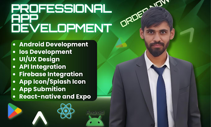 do mobile app development, ios app, android app creation react native developer