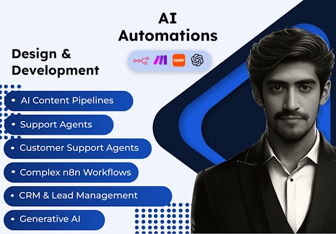 build smart ai automations with n8n, make, zapier