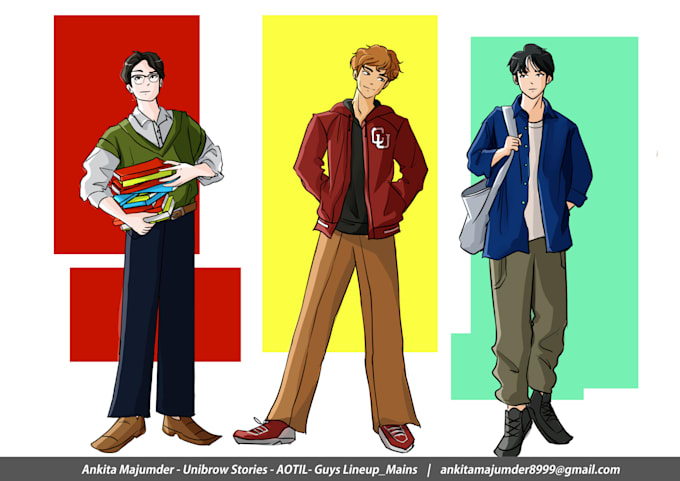 illustrate webtoon, webcomic in anime, manga cartoon comic, comic book style