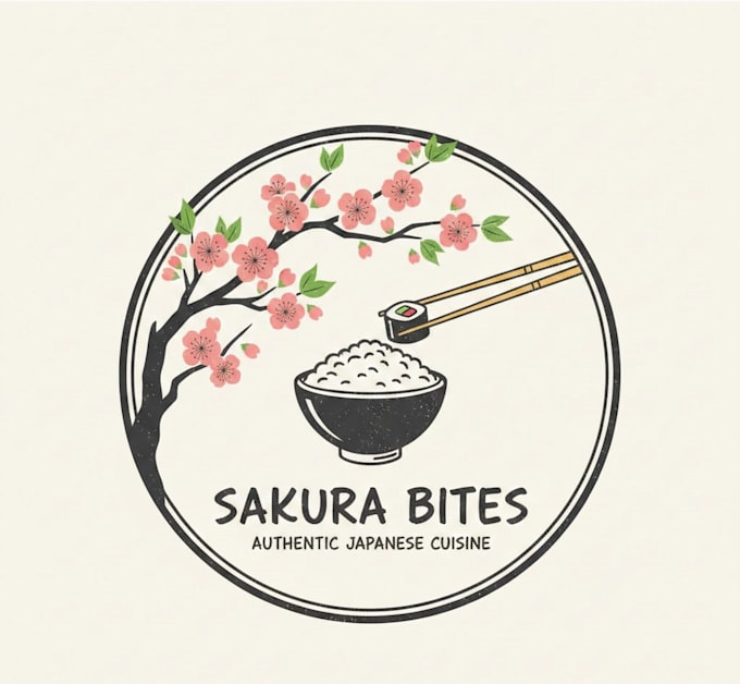 design an authentic japanese food restaurant logo