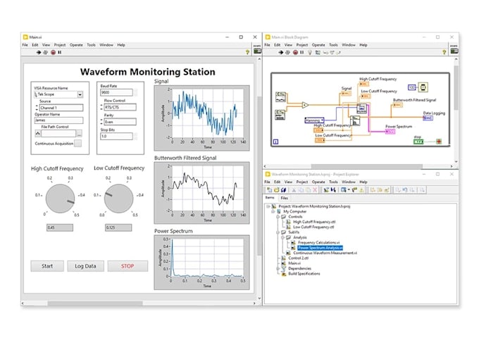 develop custom labview applications for data acquisition and automation