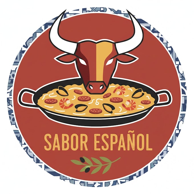 design an authentic spanish food restaurant logo