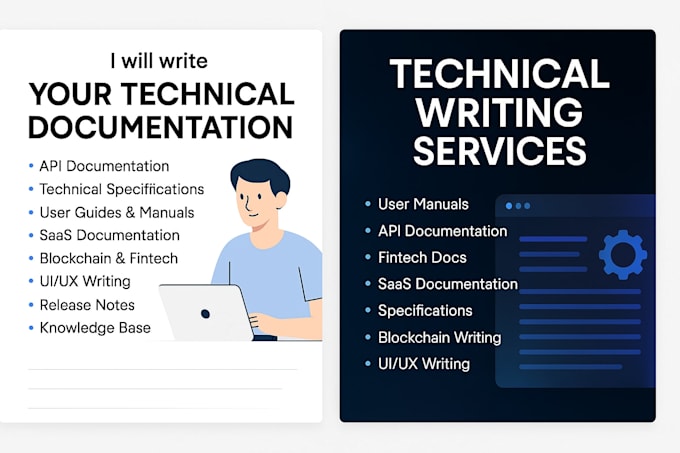 write premium technical documentation for IT, blockchain, fintech