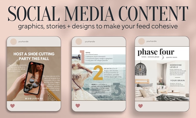 design social media posts and paid ad creatives