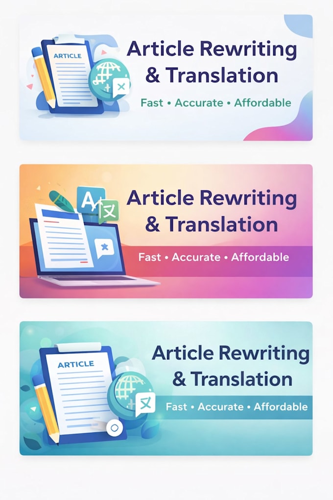rewrite articles and translate texts professionally